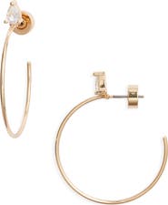 Nordstrom Cubic Zirconia Hoop Earrings