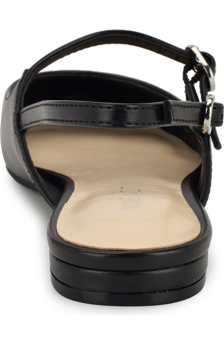 Nine West Daved Pointed Toe Slingback Flat, Alternate, color,