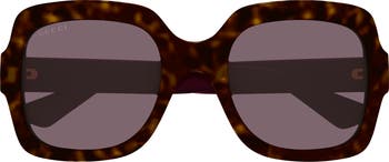 Gucci 54mm Polarized Square Sunglasses | Nordstrom display picture 2