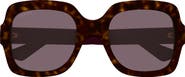 Gucci 54mm Polarized Square Sunglasses