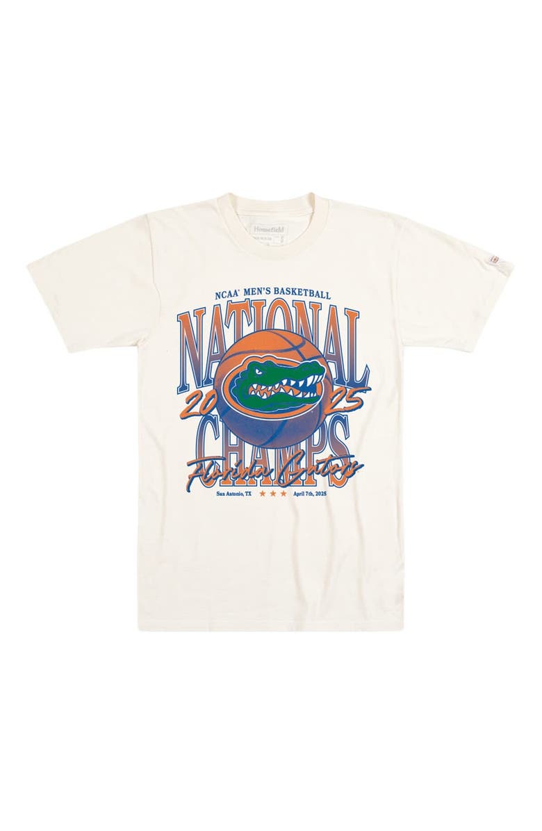 HOMEFIELD Men's Homefield Cream Florida Gators 2025 NCAA Men's Basketball National Champions T-Shirt, Alternate, color, 