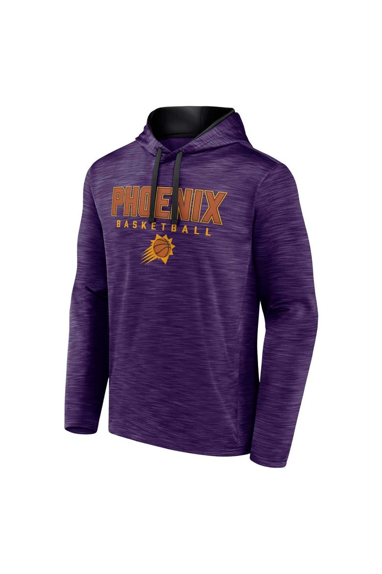 Men's Fanatics Branded Heather Purple Phoenix Suns Fast Break Pullover Hoodie, Alternate, color, Heather Purple