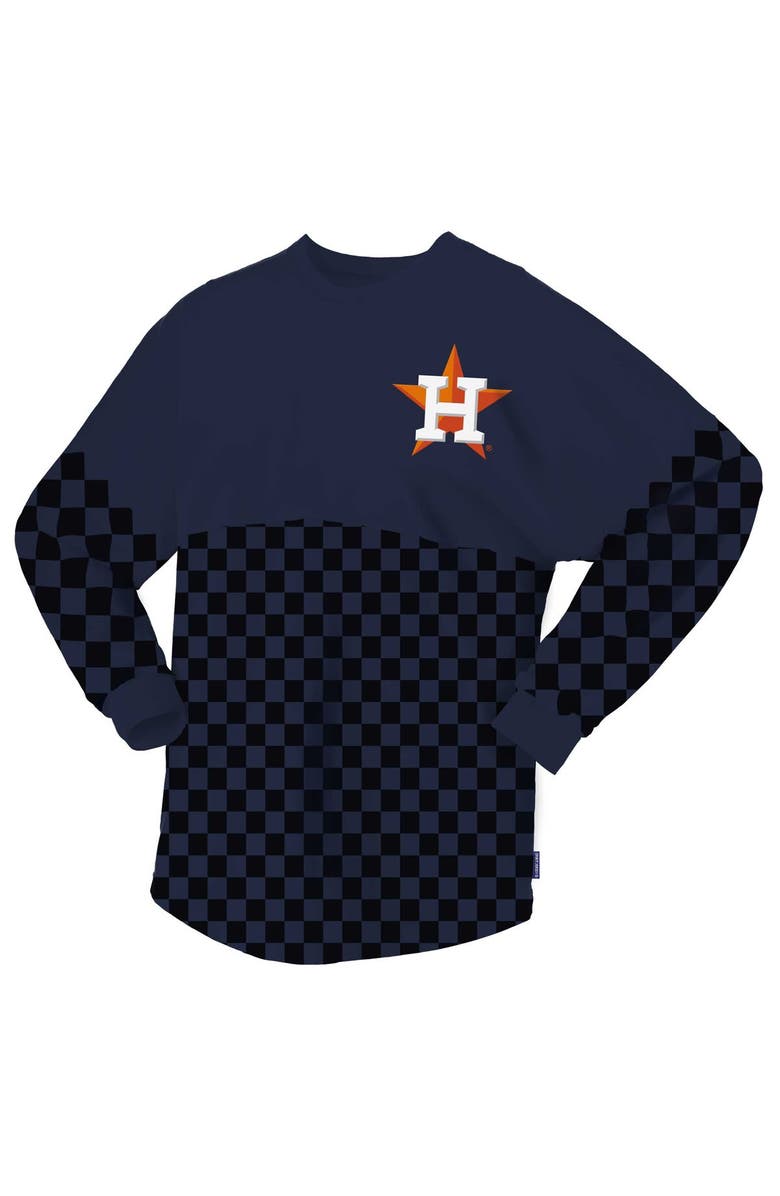 FANATICS Women's Fanatics Branded Navy Houston Astros Checker Print Long Sleeve T-Shirt, Alternate, color, 
