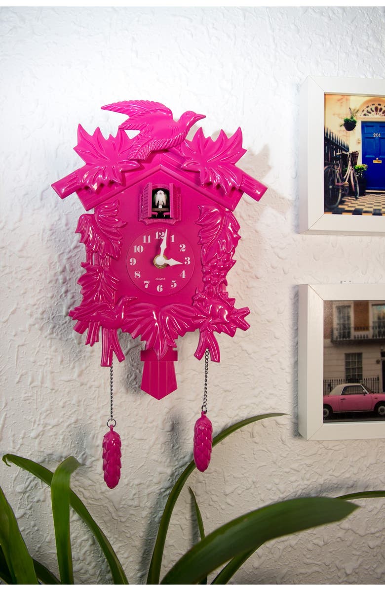 WALPLUS Pink Cuckoo Clock, Alternate, color, 