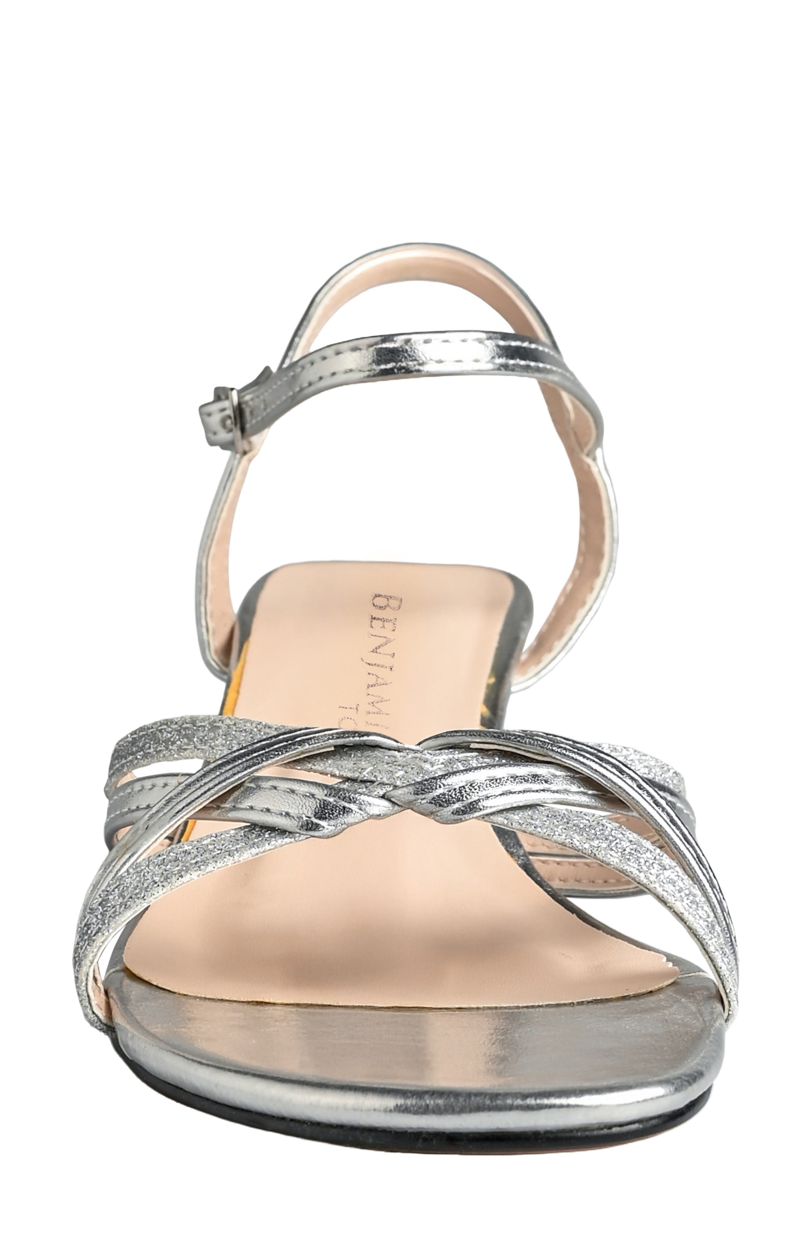 Melanie Kitten Heel Sandal, Alternate, color, SILVER