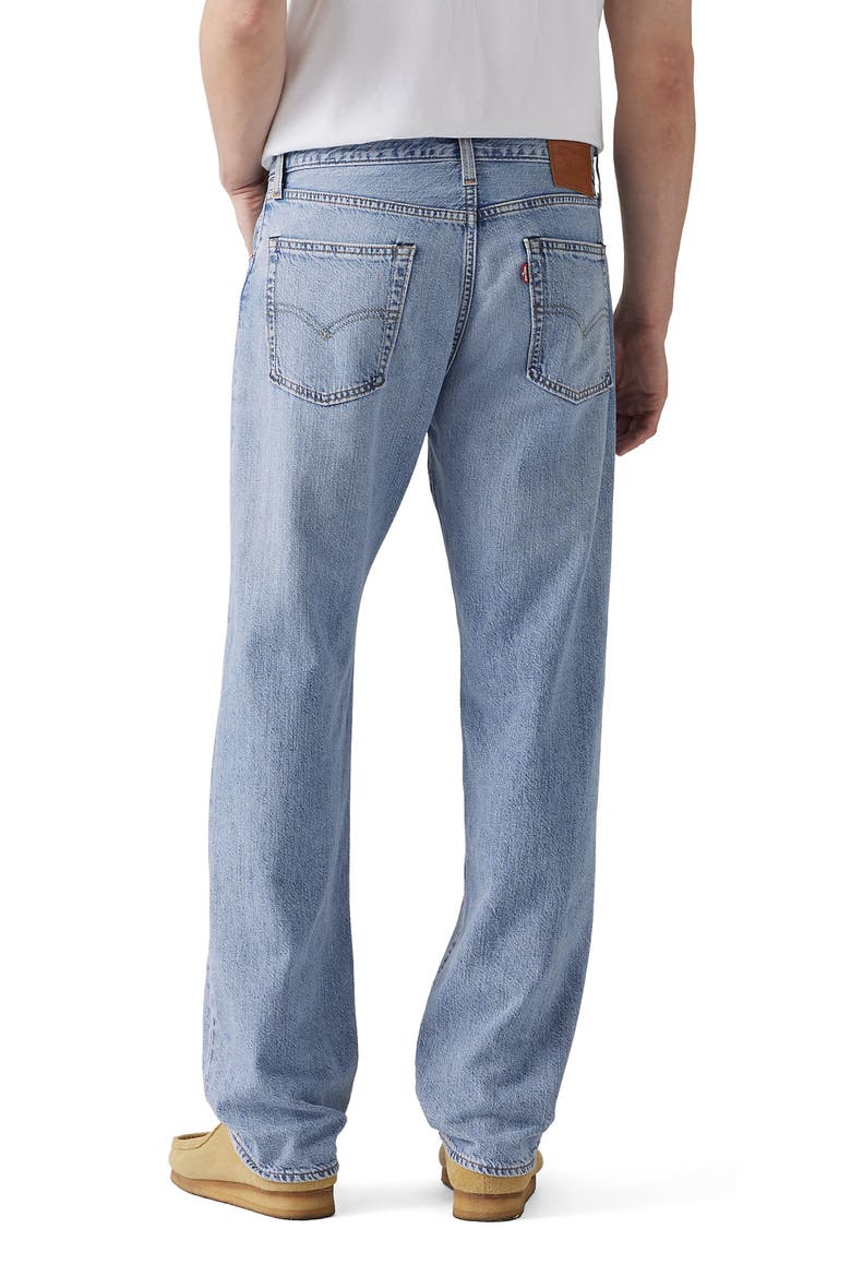 555™ Relaxed Straight Cotton & Linen Jeans, Alternate, color, CALL ME AGAIN LTWT