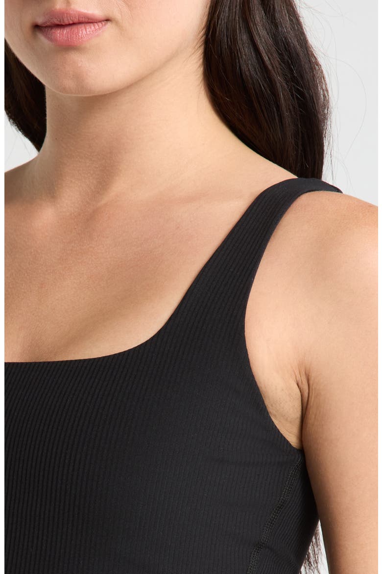 Crop Rib Tank Top, Alternate, color, BLACK