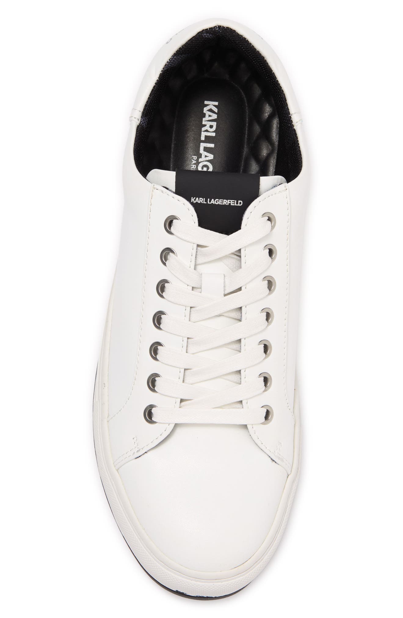 Leather Low Top Sneaker, Alternate, color, WHITE