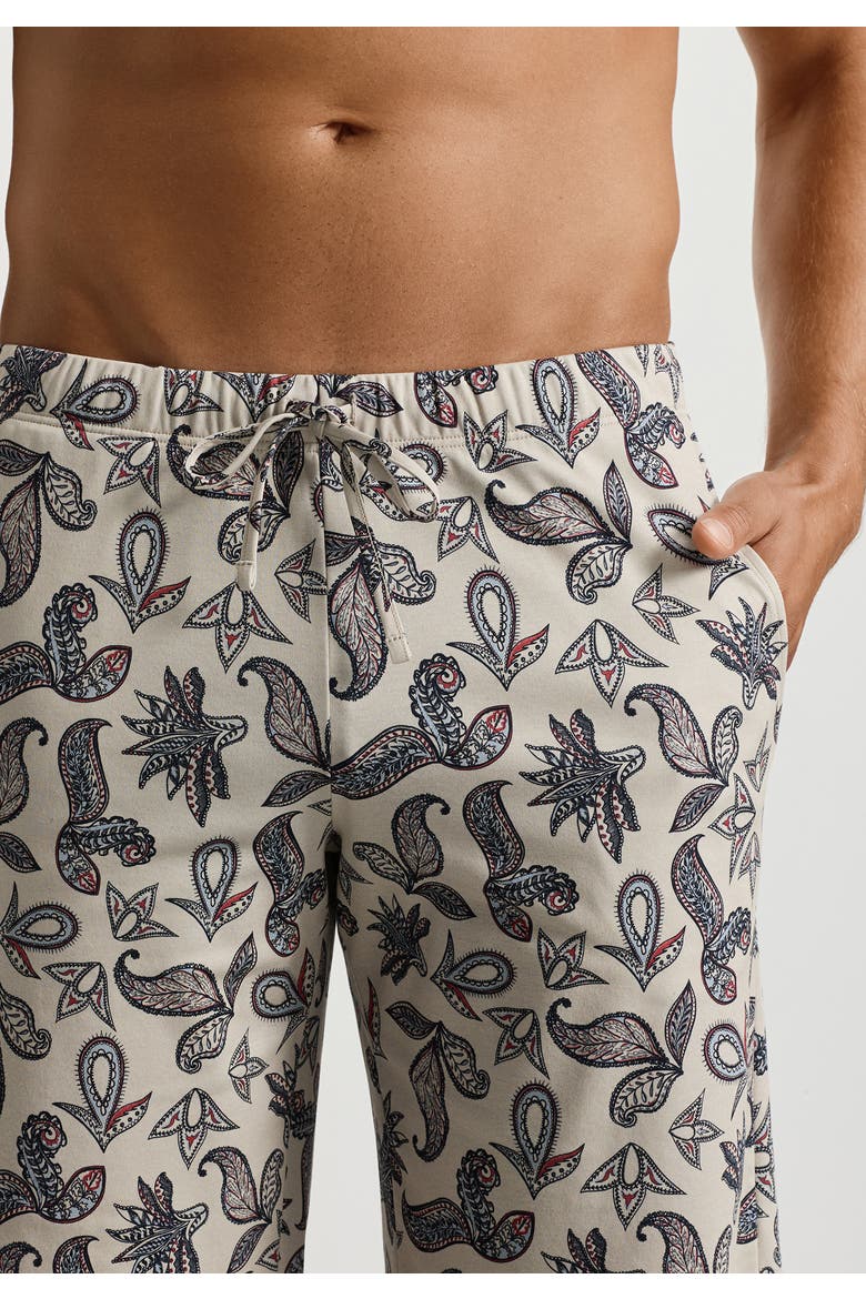 Night And Day Drawstring Cotton Shorts, Alternate, color, Maritime Paisley