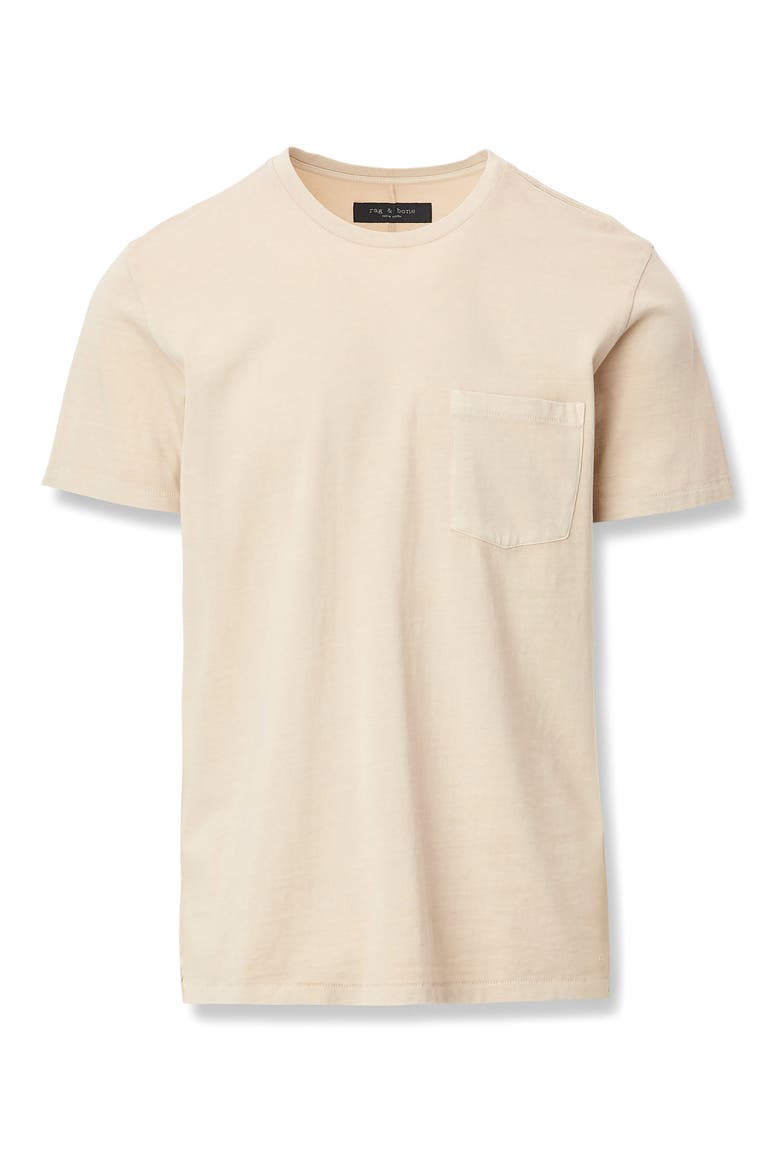 Classic Fit Garment Dye Pocket T-Shirt, Alternate, color, TAUPE