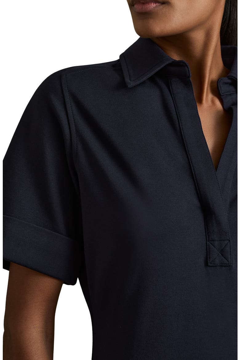reiss aubrey midi dress Reiss Aubrey Waisted Detail Cotton Dress in Black