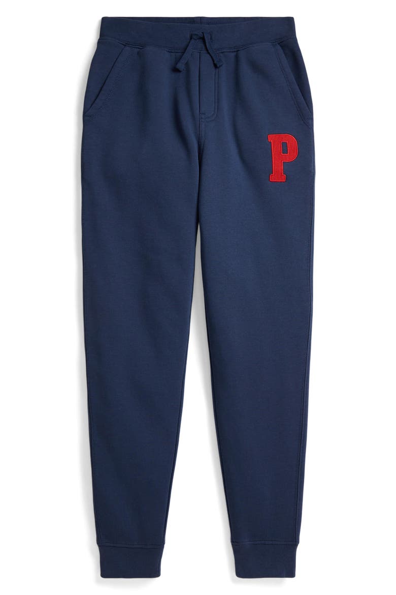 Kids' Cotton Blend Fleece Jogger Pants, Main, color, RUSTIC NAVY