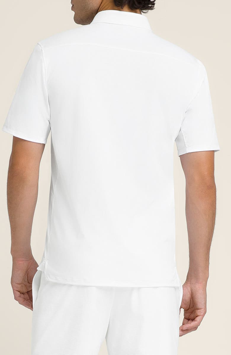WILSON Challengers Technical Tennis Polo, Alternate, color, Bright White