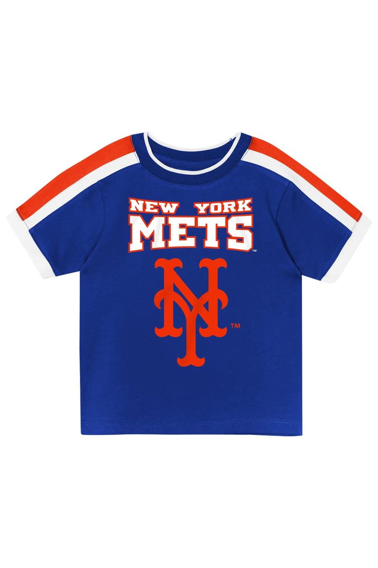 Toddler Outerstuff Royal New York Mets Ground Ball T-Shirt & Shorts Set, Alternate, color, Royal