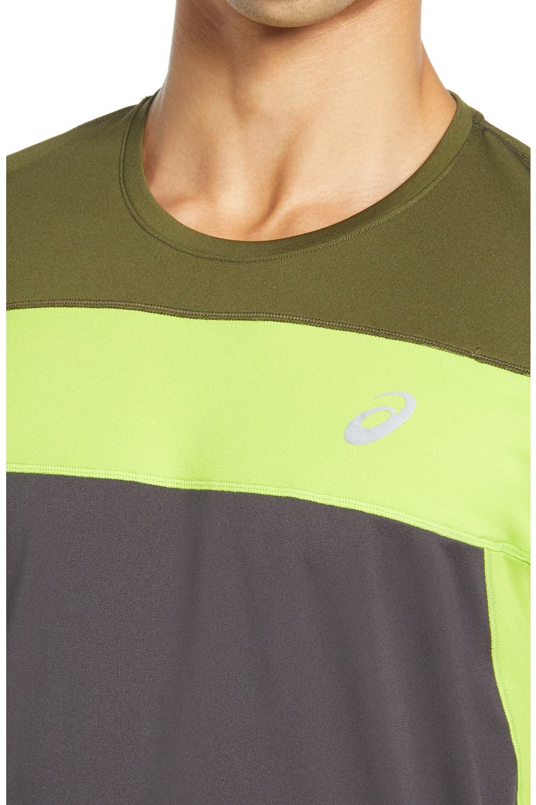 Racing T-Shirt, Alternate, color, GRAPHITE GREY/ SMOG GREEN