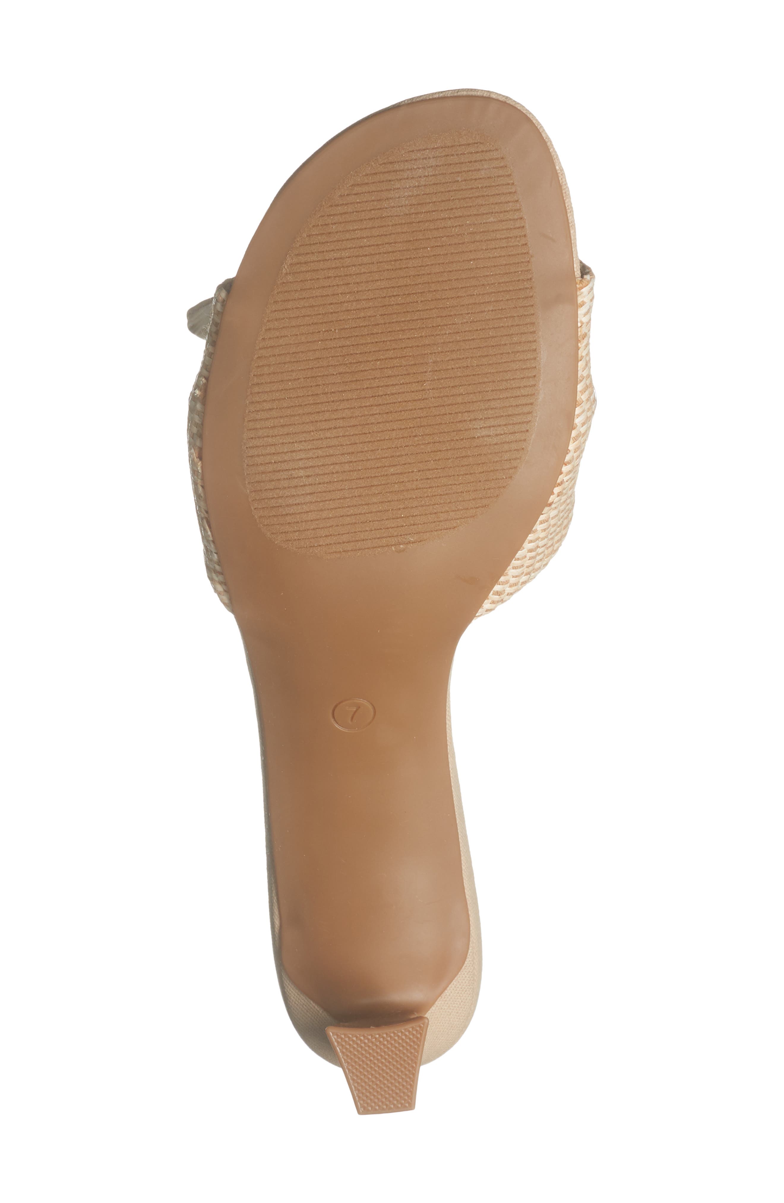 Reaction Kenneth Cole Bahama Tie Heel Sandal, Alternate, color, Natural/ Natural
