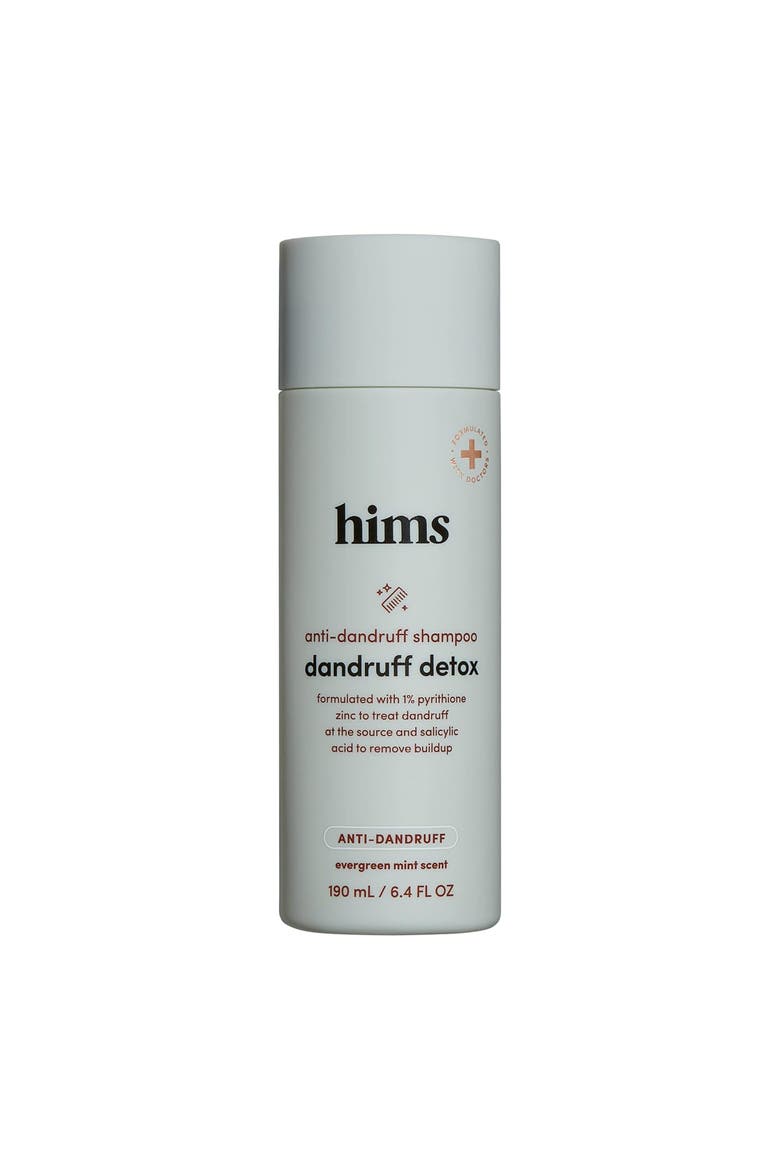 Dandruff Detox Shampoo Purifying, Soothing, Zinc Pyrithione Formula with Argan & Avocado Oils, Main, color, White