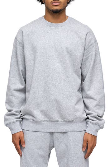 Reigning Champ Midweight Terry Relaxed Crewneck Sweatshirt In Gray