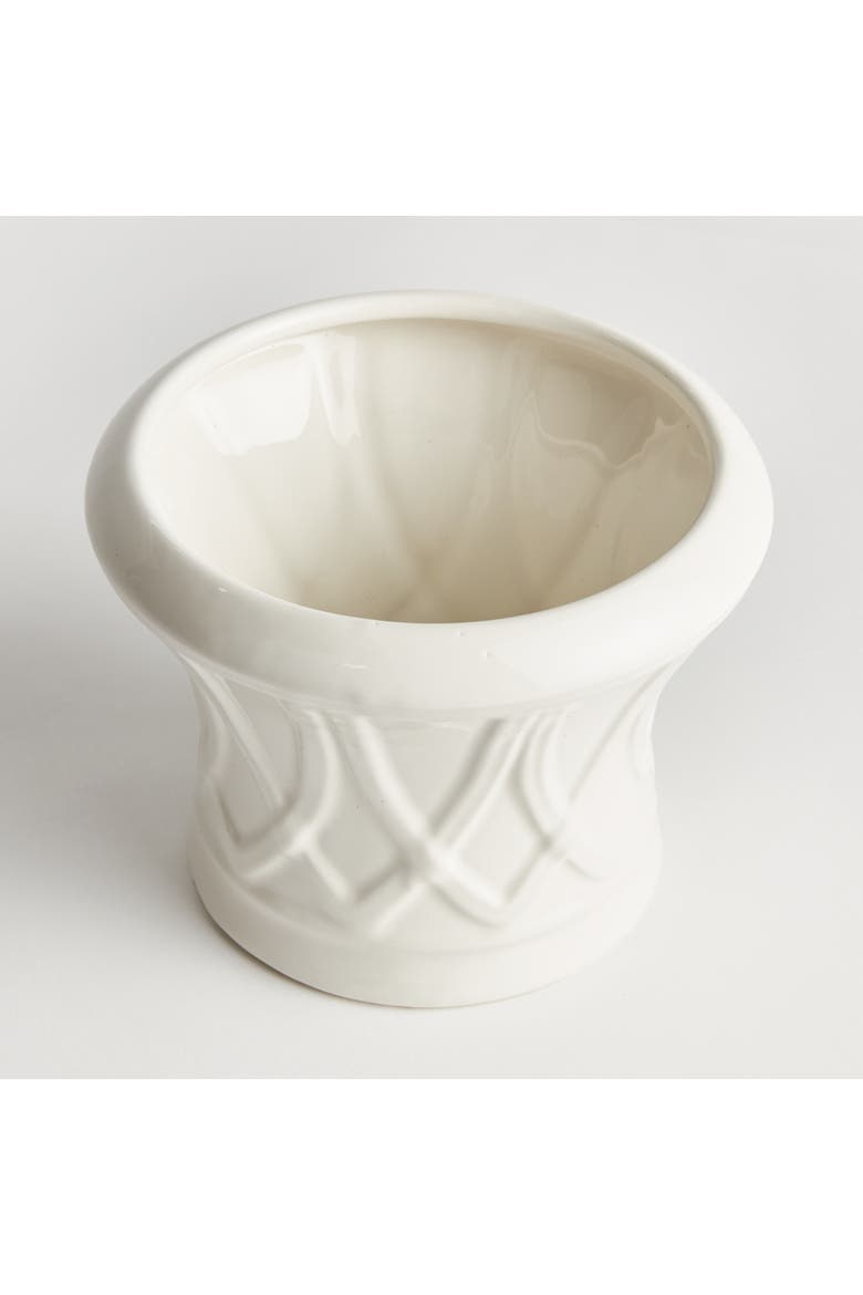 Hillingdon Tapered Cachepot, Alternate, color, White