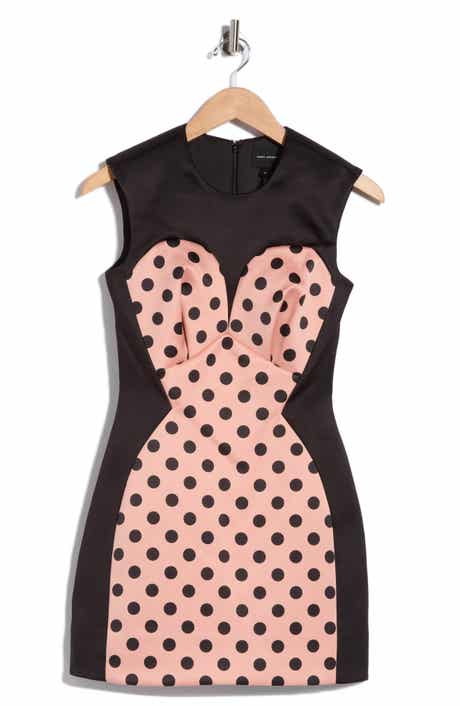 Polka Dot Satin Dress