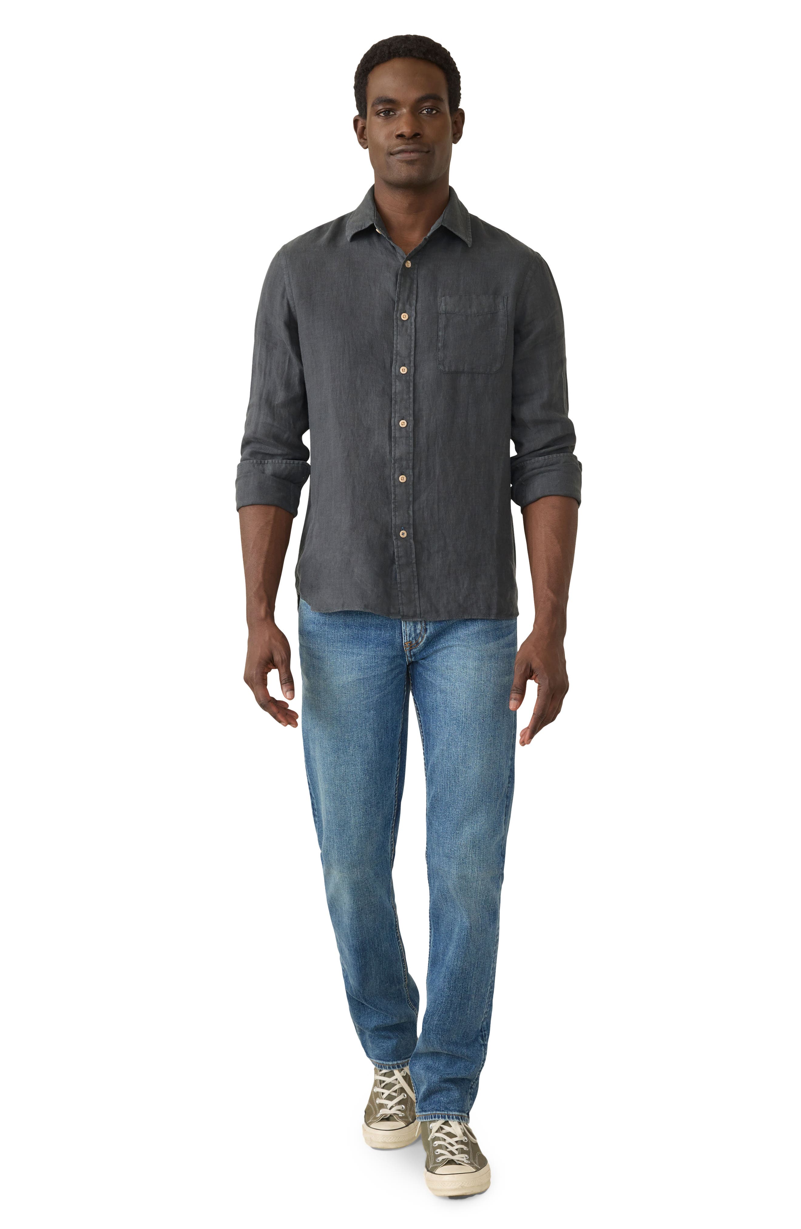 Мужские Faherty Laguna Linen Button-Up Shirt — фото 3