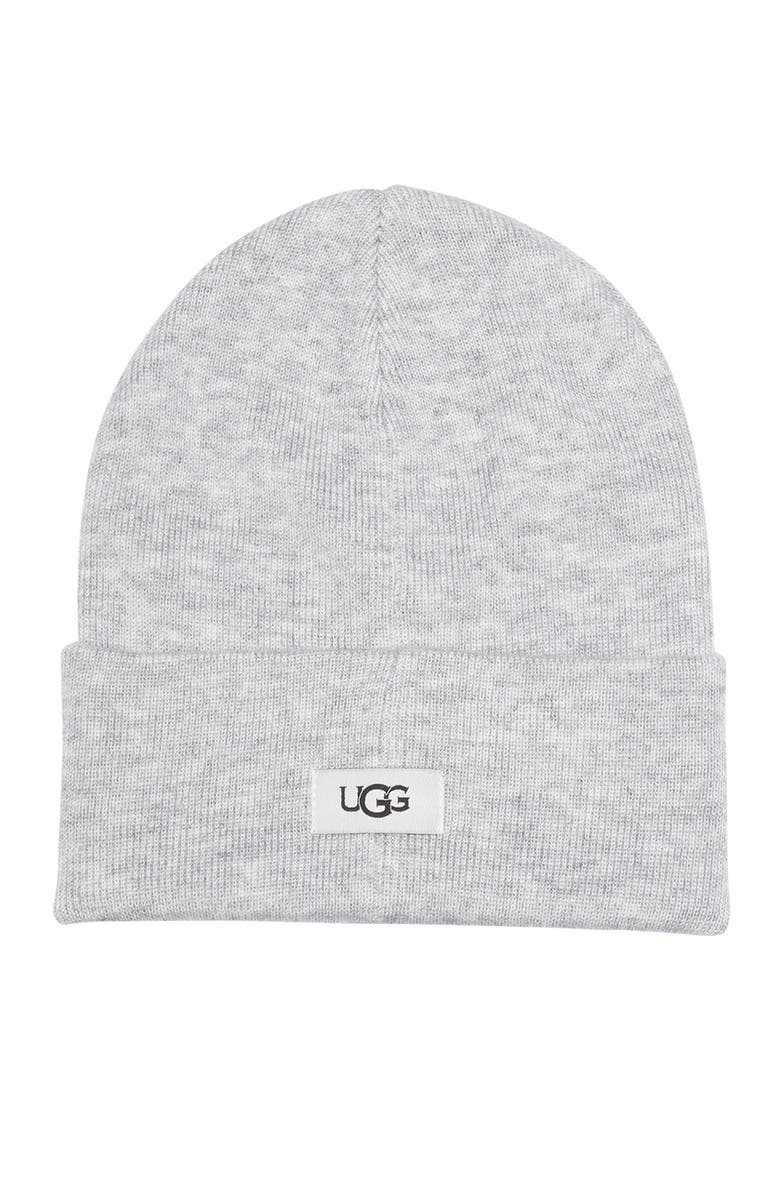UGG<sup>®</sup> Knit Cuff Beanie, Main, color, Grey Heather
