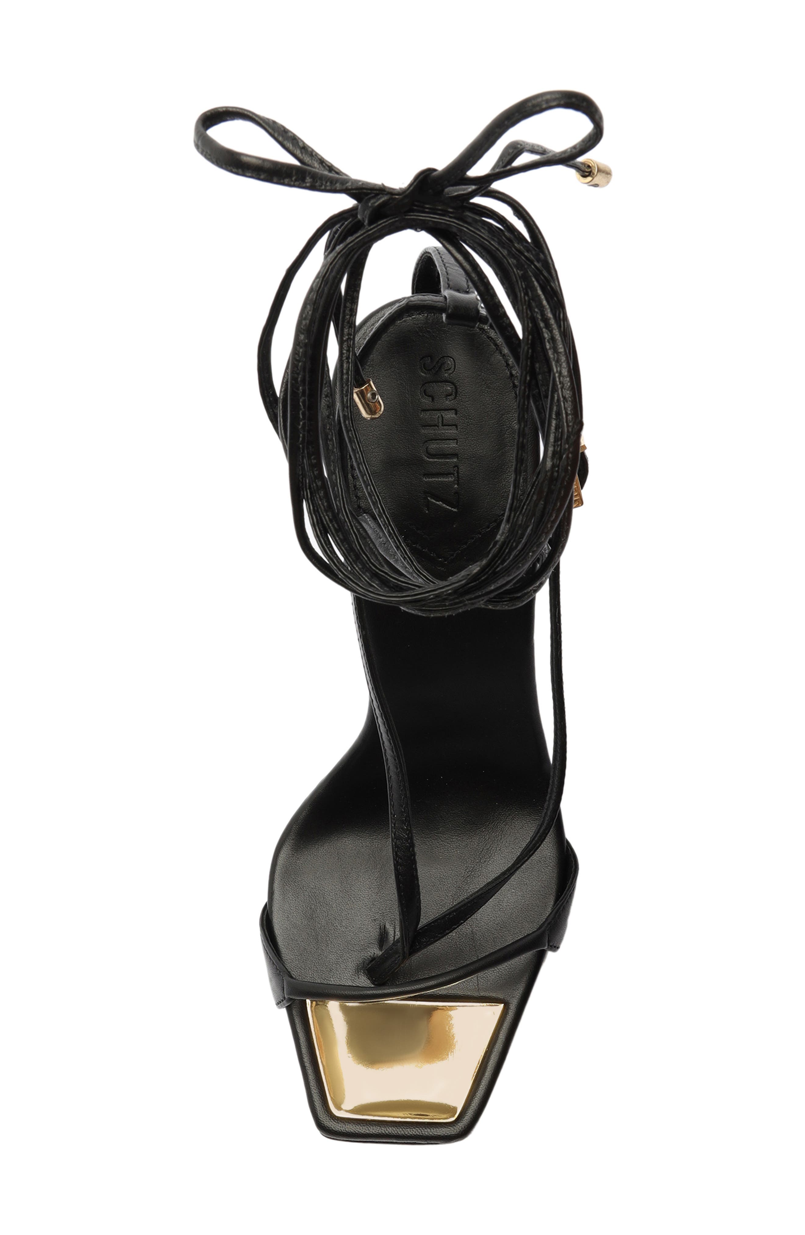 Schutz Vikki Ankle Tie Sandal, Alternate, color, 