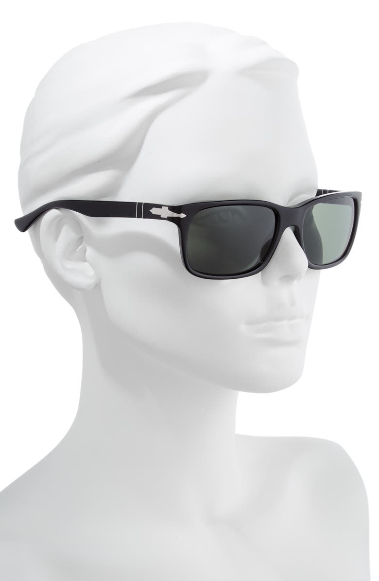 Persol 58mm Rectangular Sunglasses, Alternate, color, 