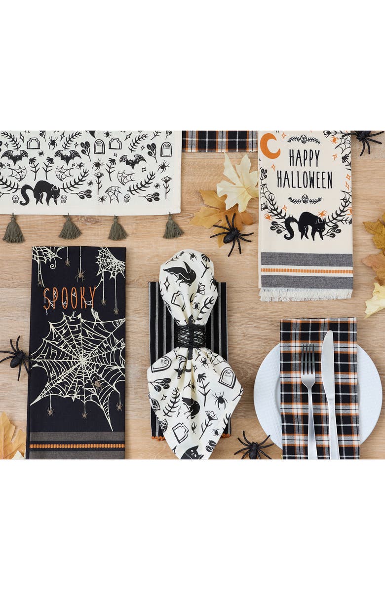 Design Imports Bird Nest Set of 4 Napkin Rings, Alternate, color, Birdnest Black