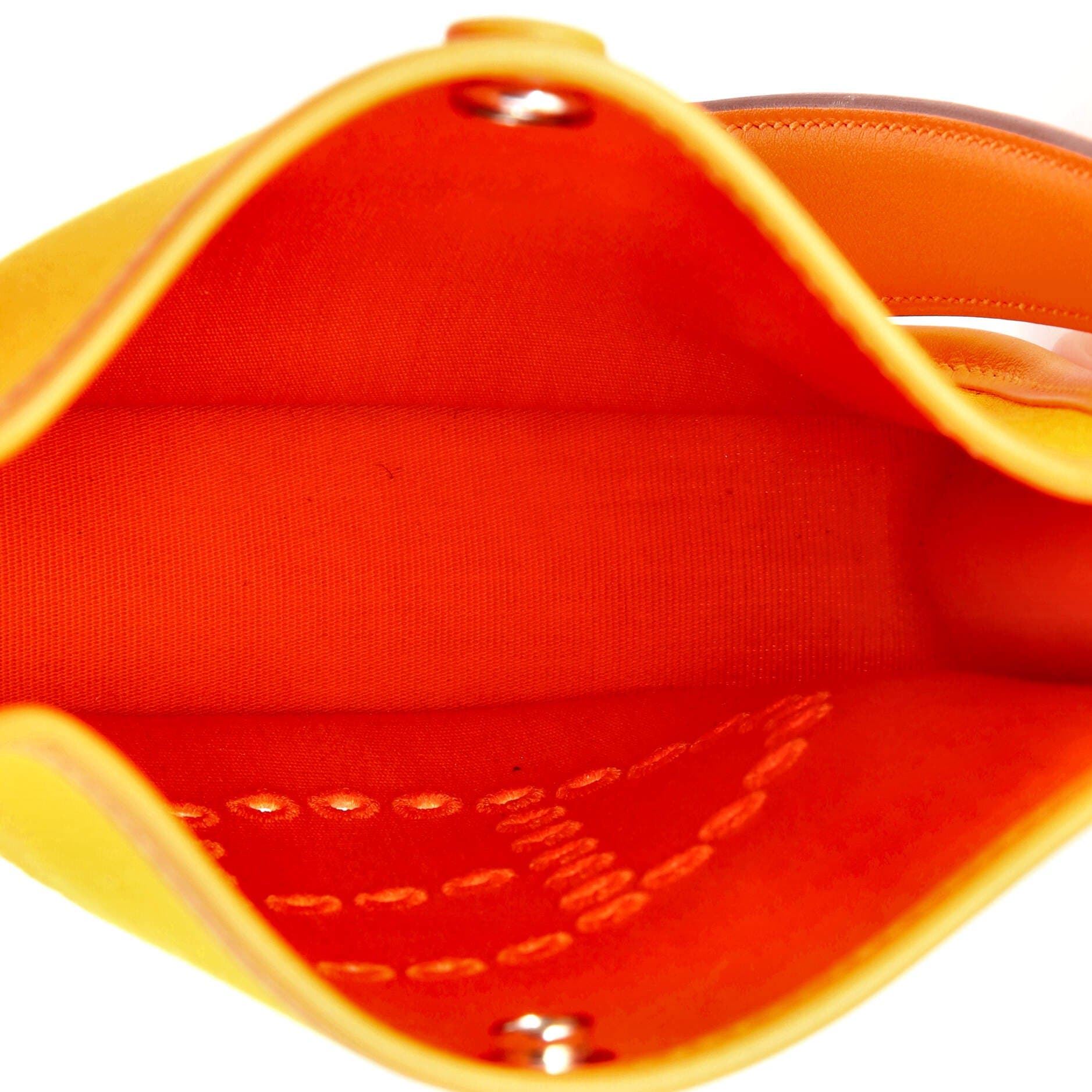 Pre-Owned Hermes Neo Evelyne Bag Toile and Leather TPM, Alternate, color, Orange Minium