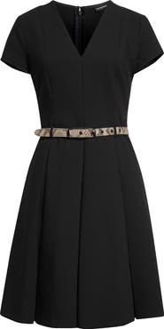 Emporio Armani Emma Belted Flare Minidress