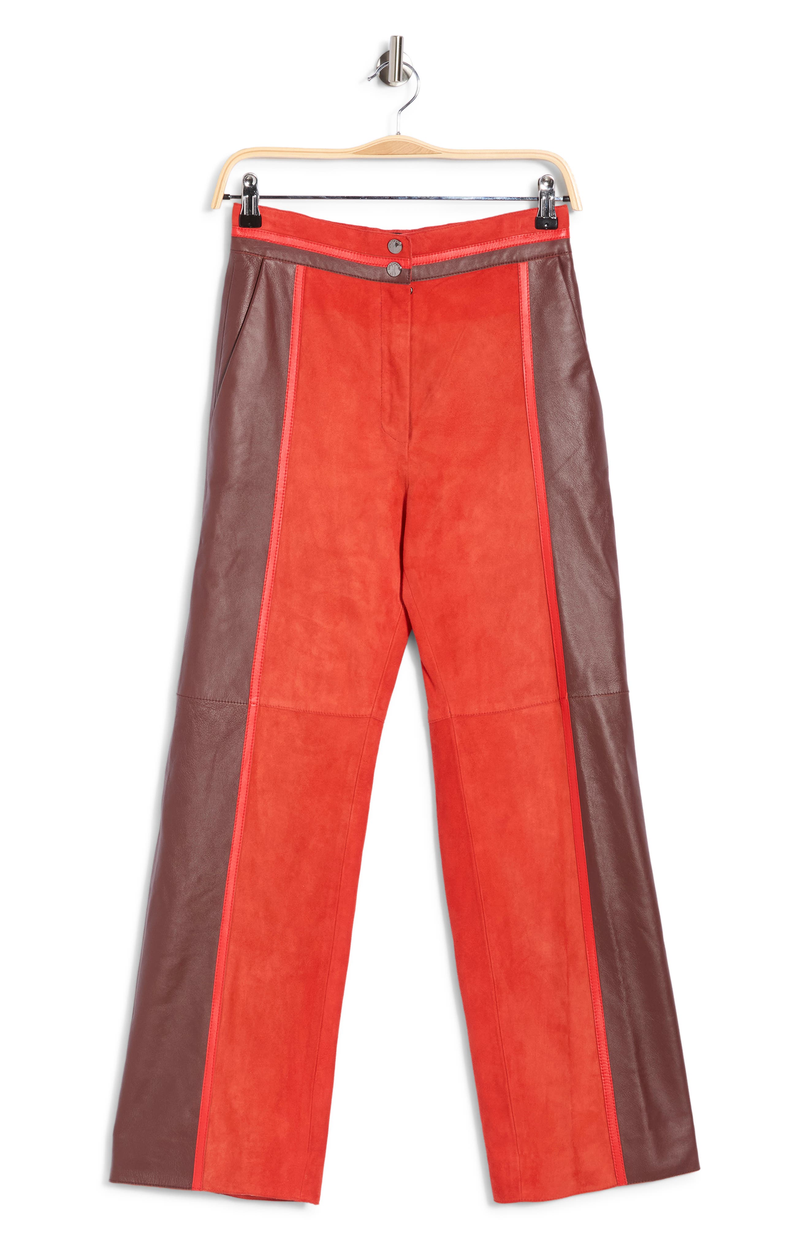Longchamp Colorblock Leather Pants