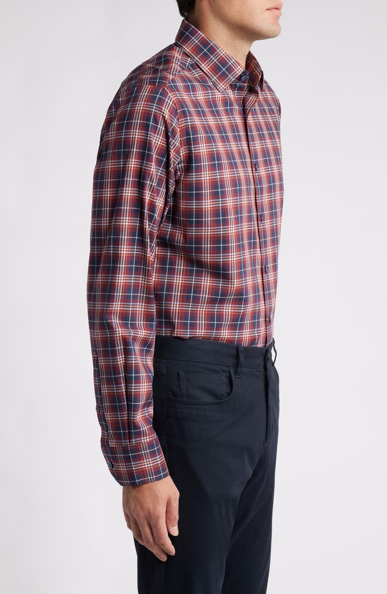 Scott Barber Collegiate Plaid Regular Fit Button-Up Shirt, Alternate, color,