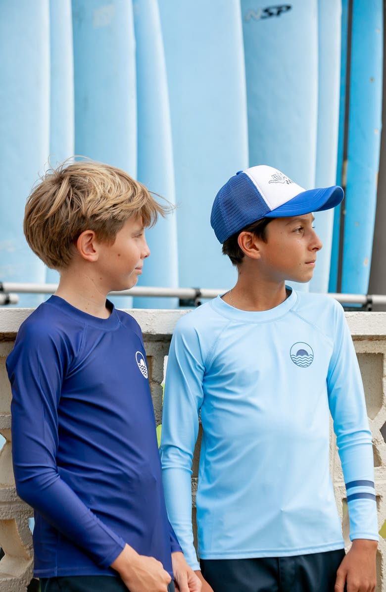 Feather 4 Arrow Kids' Icon Long Sleeve Rashguard, Alternate, color, Twilight