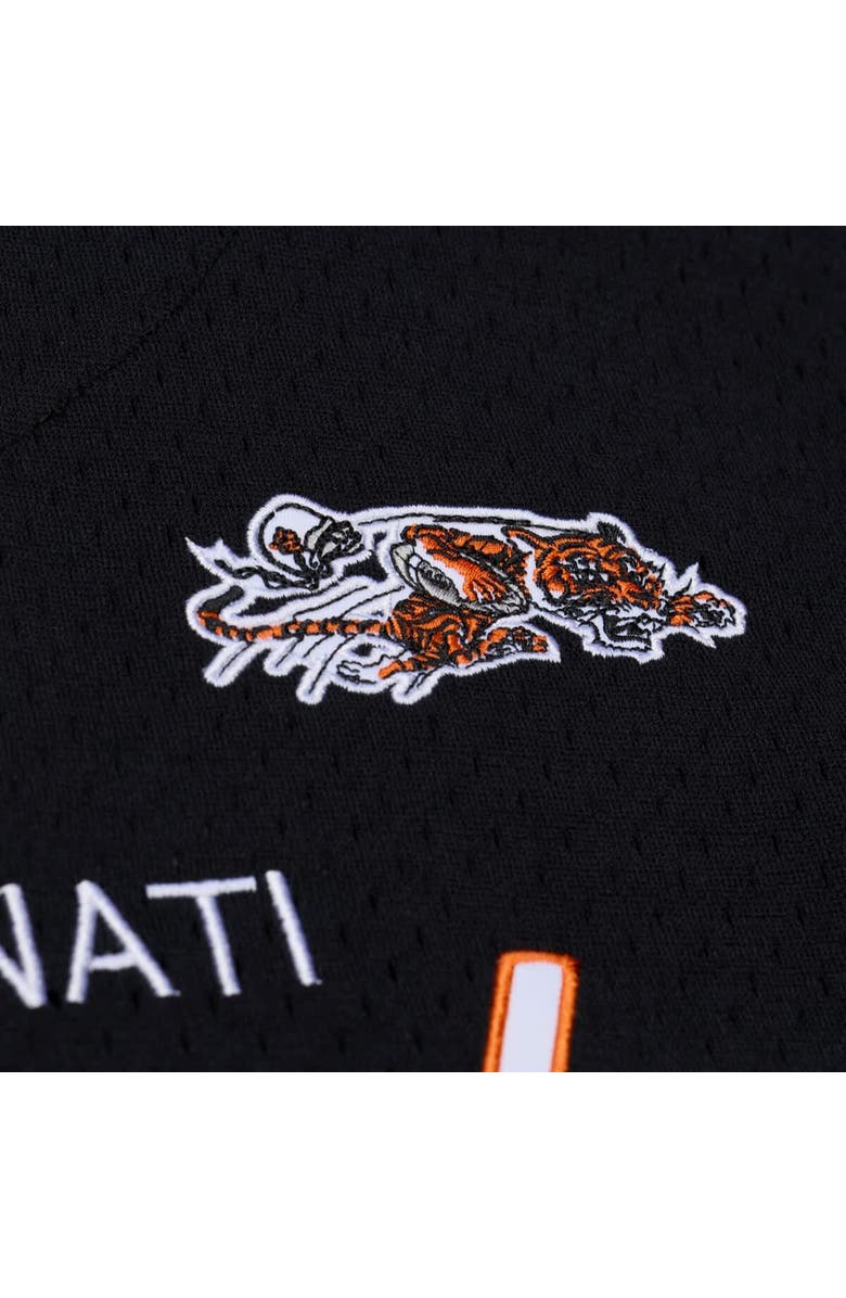 Mitchell & Ness Men's Mitchell & Ness Black Cincinnati Bengals Head Coach Mesh Full-Button Fashion Jersey, Alternate, color, Black