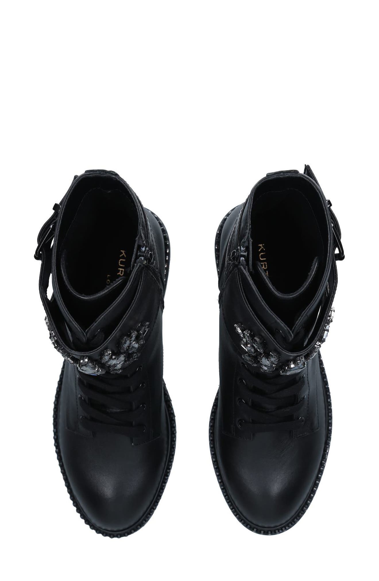 Kurt Geiger London Stoop Crystal Combat Boot, Alternate, color, 