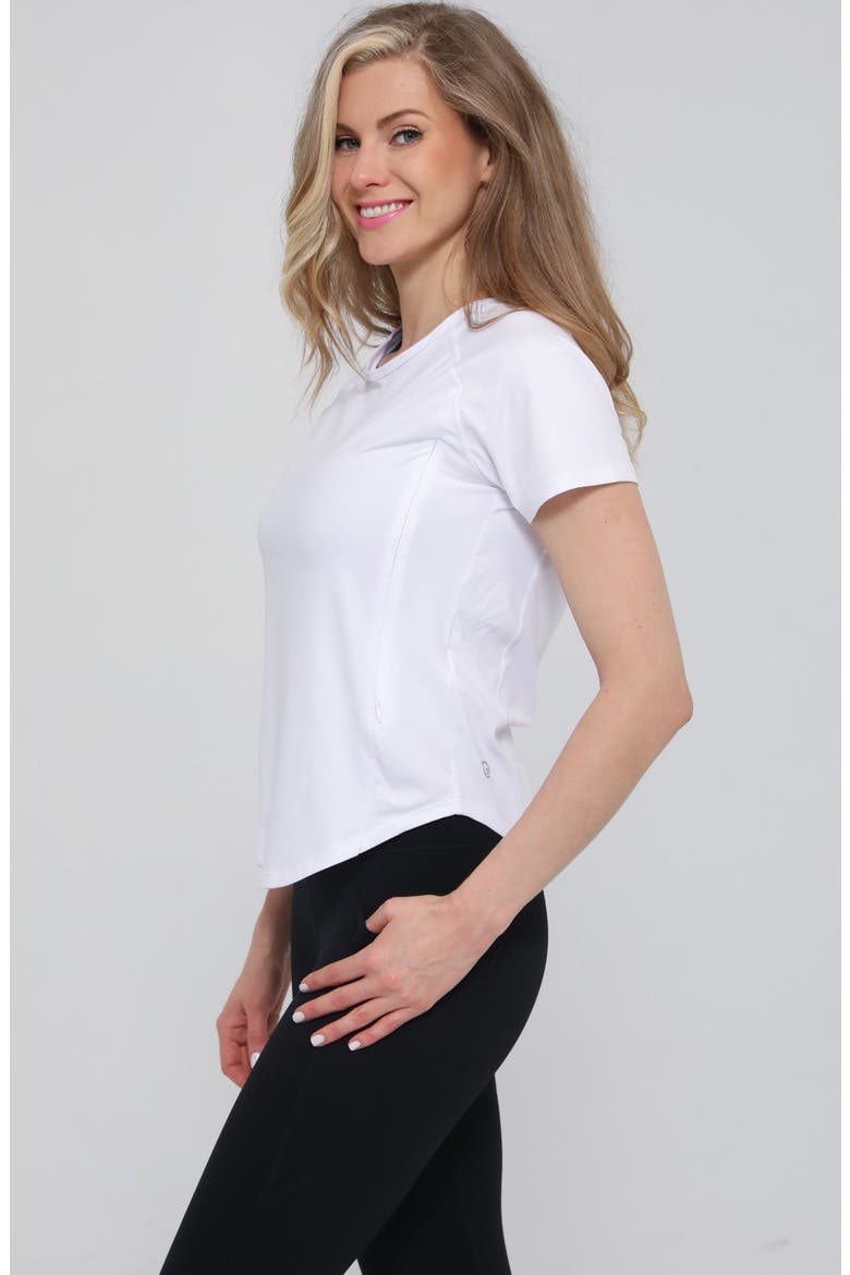 The Mira Running Nursing Tee, Alternate, color, Blanc