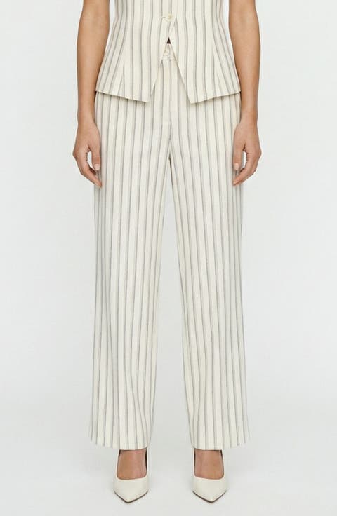 Miona Stripe Straight Leg Pants