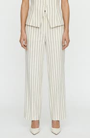 VERO MODA Miona Stripe Straight Leg Pants