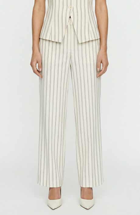VERO MODA Miona Stripe Straight Leg Pants