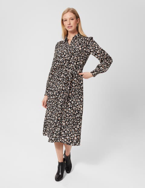 Morgen Tie Waist Fit And Flare Dress