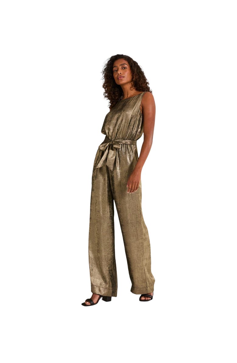 FatFace Women's Gisele Metallic Jumpsuit, Alternate, color,