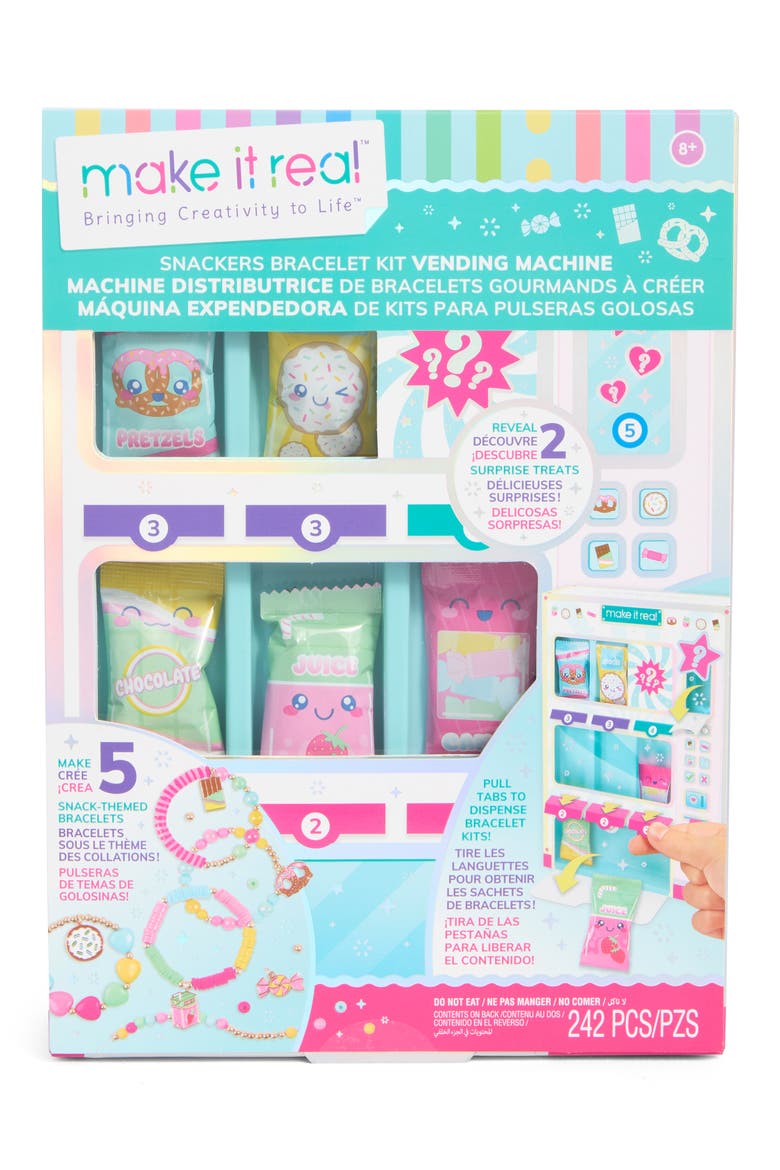 Snackers Bracelet Kit Vending Machine, Main, color, ASSORTED/MULTI