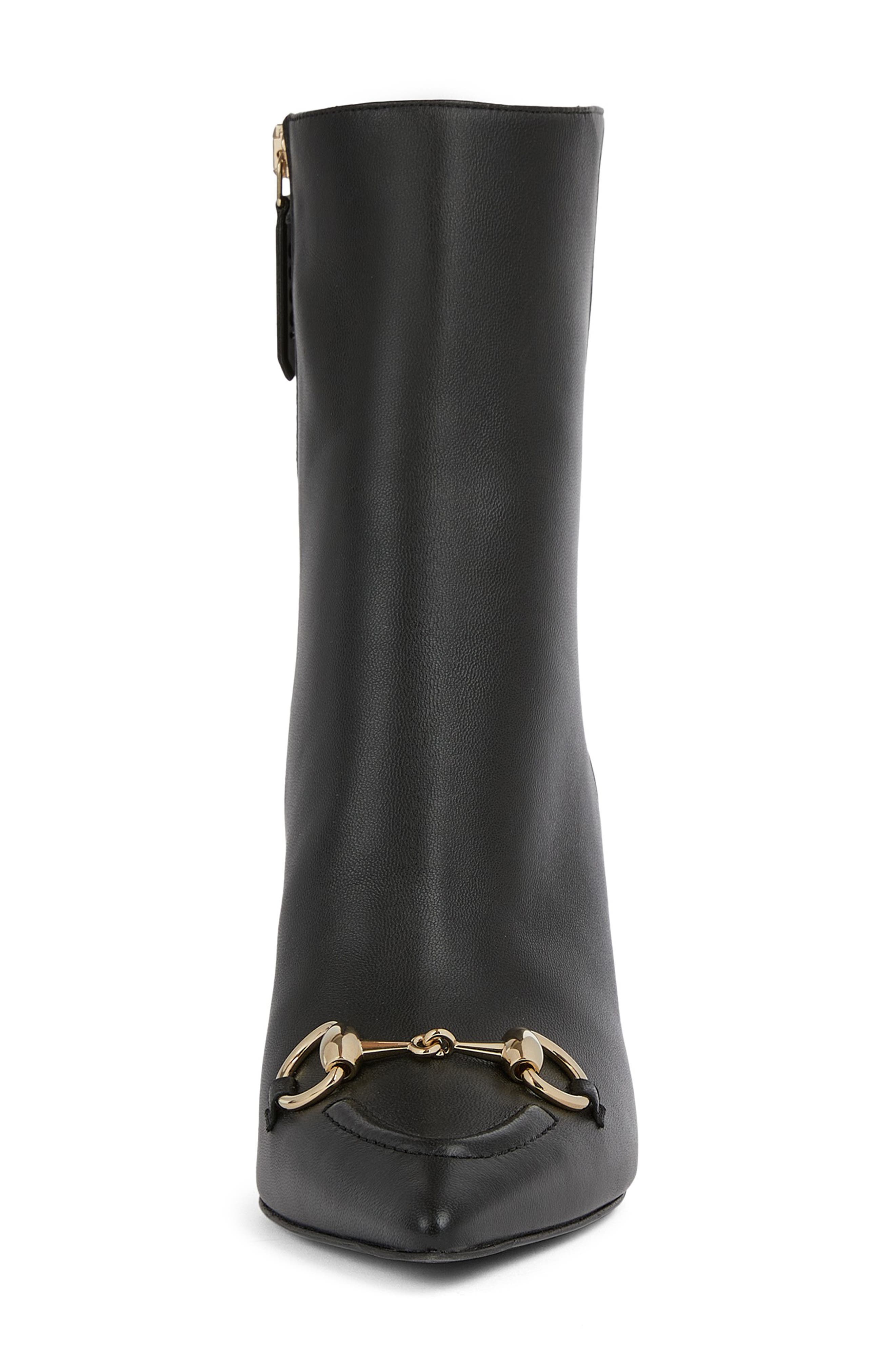 Gucci Erin Pointed Toe Bootie, Alternate, color, 001 Nero