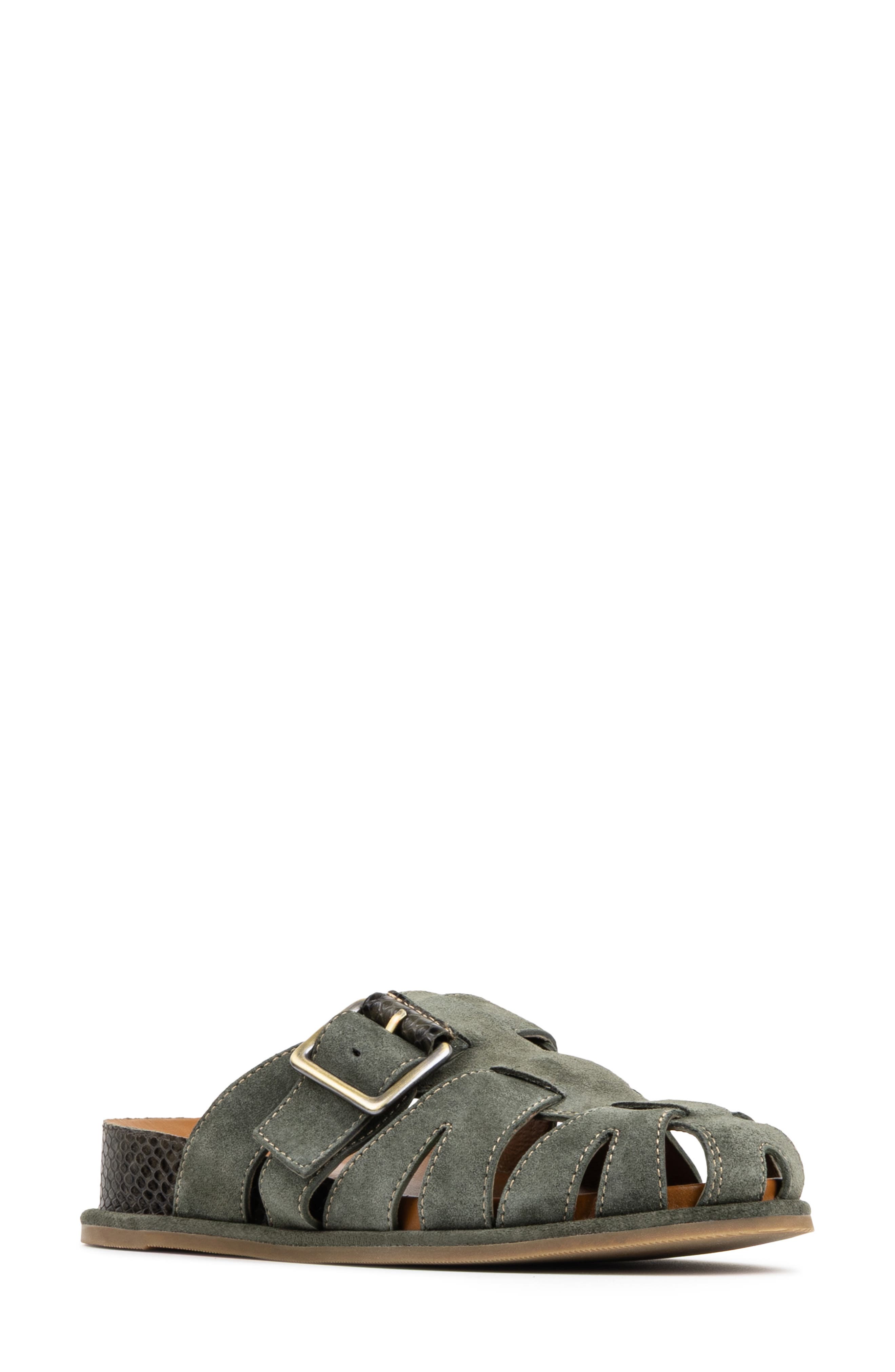 Manor Fisherman Clog, Main, color, OLIVE