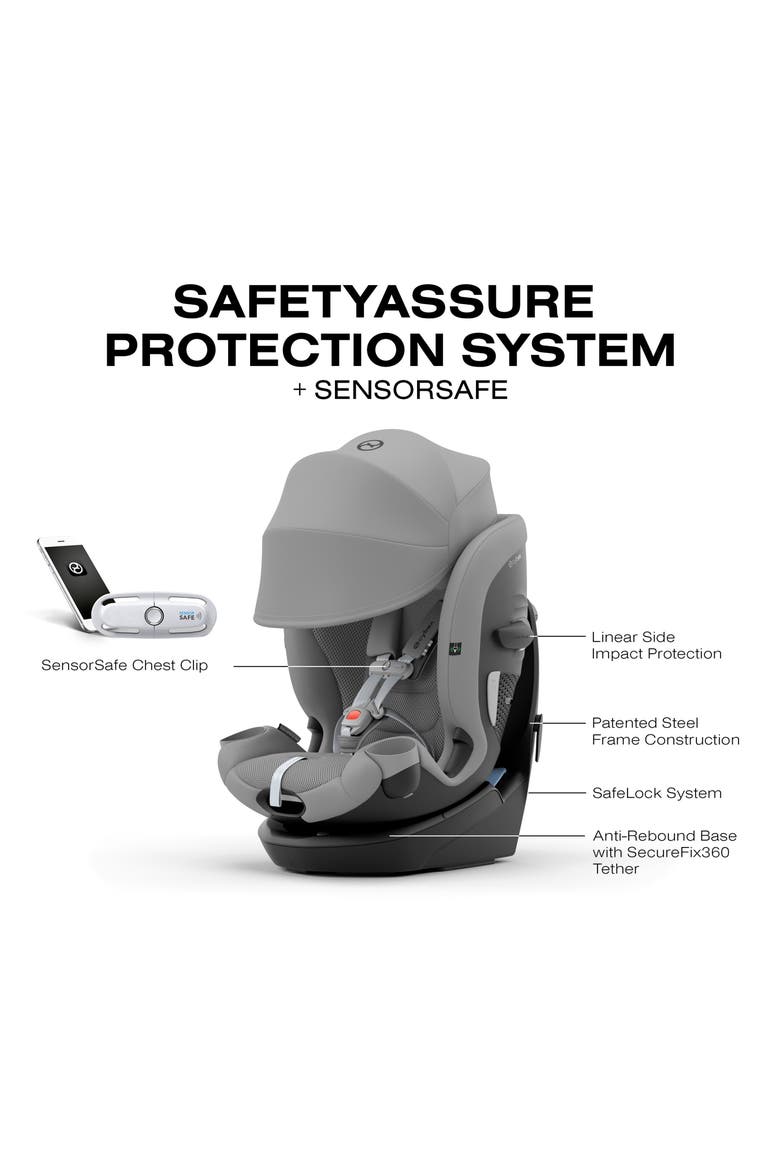 Callisto G 360 All-in-One Car Seat, Alternate, color, STONE GREY