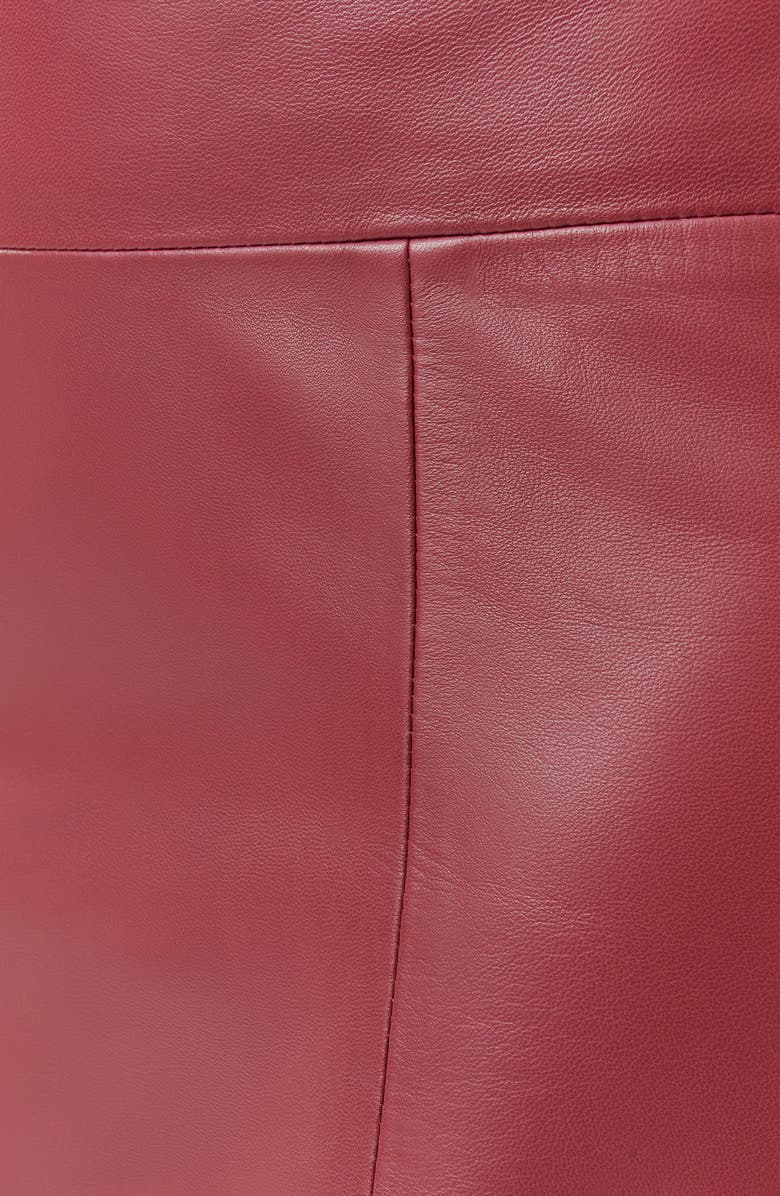 ATM Anthony Thomas Melillo Flare Leather Midi Skirt, Alternate, color,