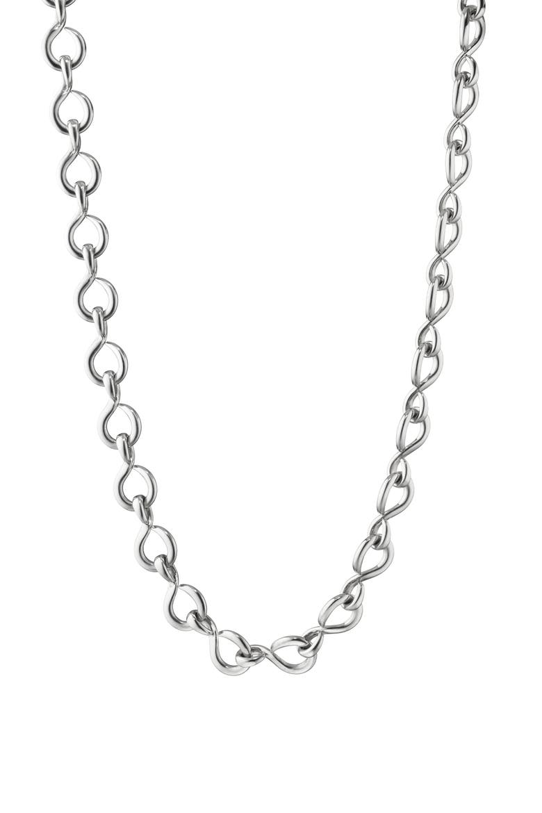 Sterling Silver Chain Necklace, Main, color, SILVER