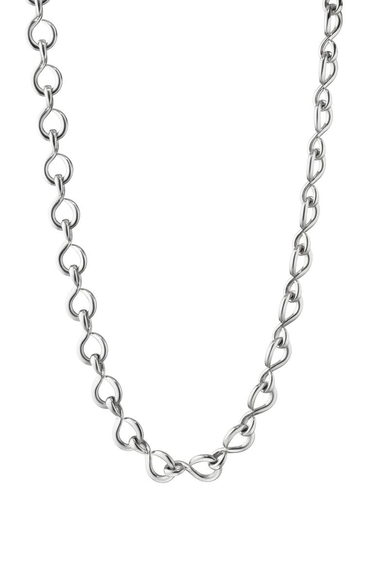 Monica Rich Kosann Sterling Silver Chain Necklace, Main, color, Silver