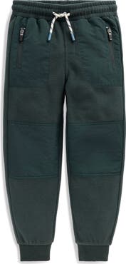 Mini Boden Kids' Warrior Knee Microfleece Joggers